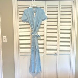 Linen Handmade dress.  Size 4.  Sky blue.  Quality linen.